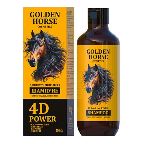 Golden Horse 4D Power Shampoo for All Hair Types
